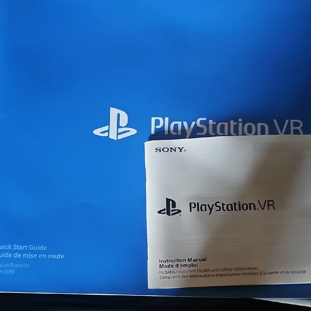 Sony VR Headset in Black and White